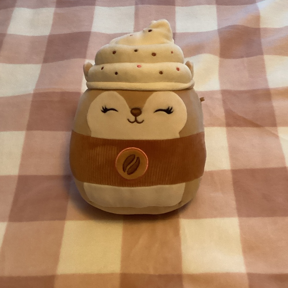Squishmallows Brown and Cream Stuffed Animal